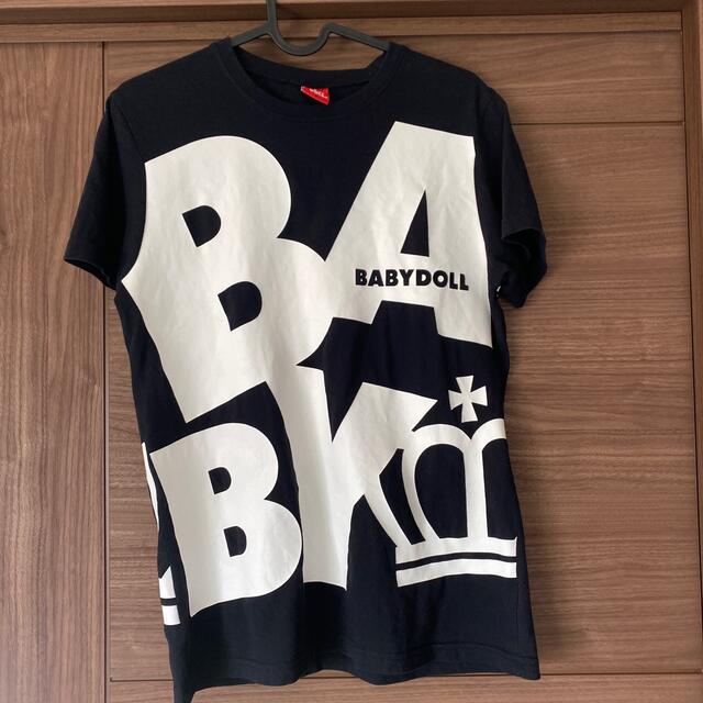 BABYDOLL(ベビードール)の送料込み BABYDOLL 黒Ｔシャツ  キッズ/ベビー/マタニティのキッズ服男の子用(90cm~)(Tシャツ/カットソー)の商品写真