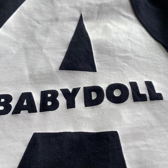 BABYDOLL(ベビードール)の送料込み BABYDOLL 黒Ｔシャツ  キッズ/ベビー/マタニティのキッズ服男の子用(90cm~)(Tシャツ/カットソー)の商品写真