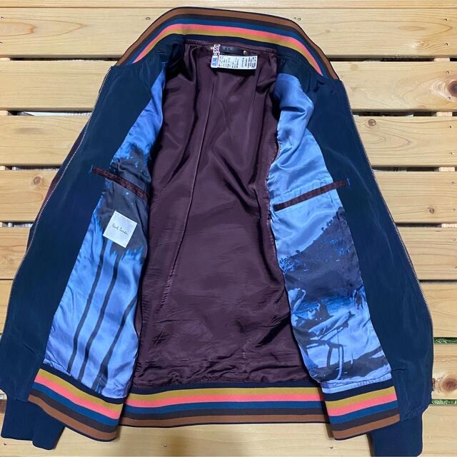 レア　アーティスト　プリント　ブルゾン Paul Smith ポールスミス