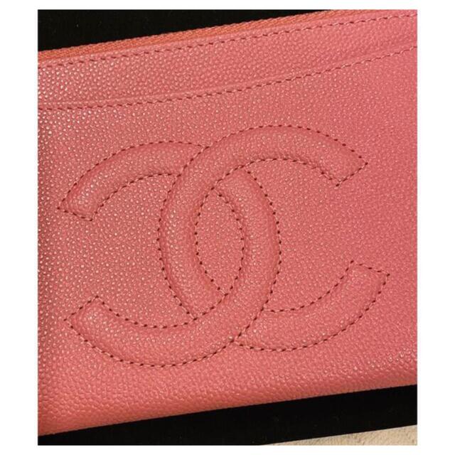 【新品未使用】CHANEL 長財布　カード入れ　ピンク