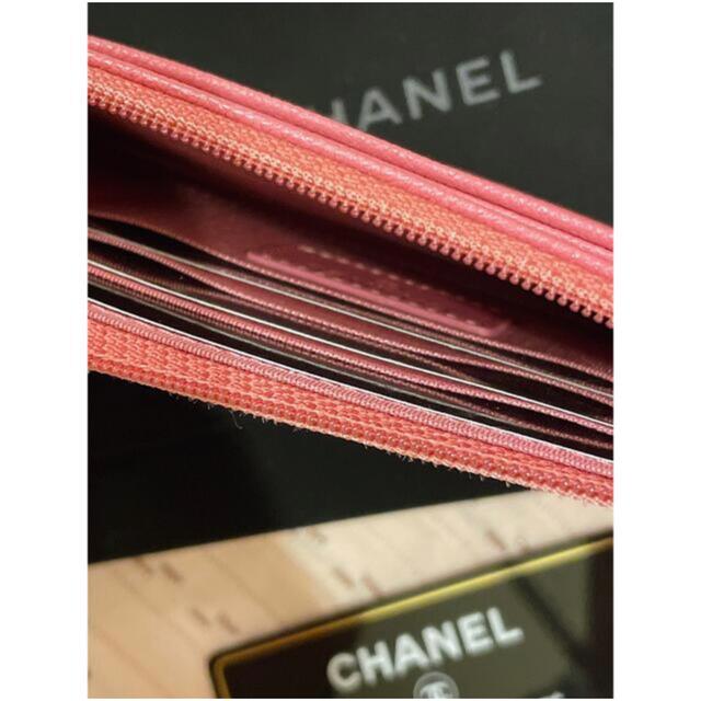 【新品未使用】CHANEL 長財布　カード入れ　ピンク