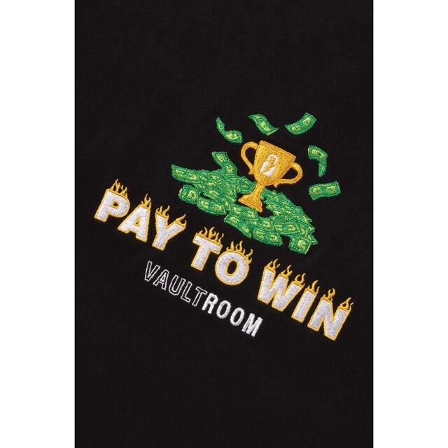 vaultroom　PAY TO WIN TEE / BLK　Lサイズ