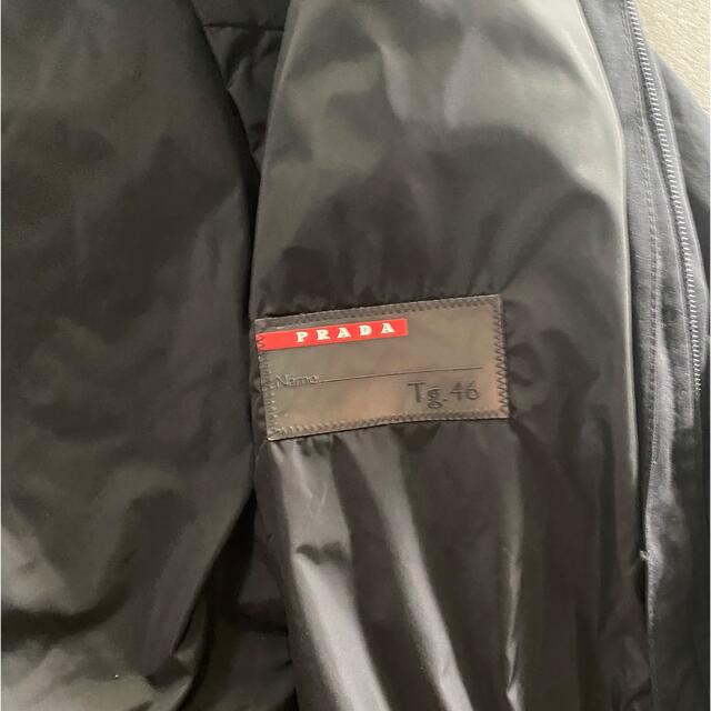 00s】PRADA SPORT ミリタリージャケット シープファー 黒 46 - www