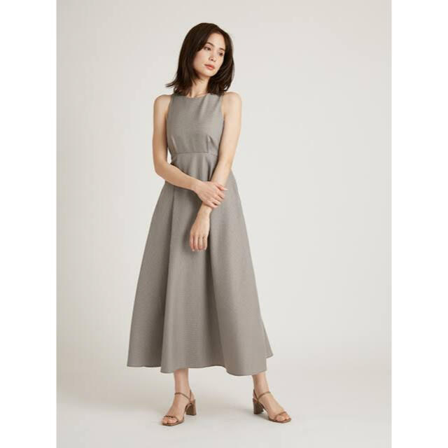 SNIDEL バックオープンフレアワンピース - ロングワンピース/マキシ