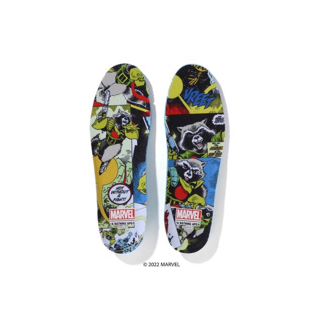 A BATHING APE(アベイシングエイプ)のBAPE✖️MARVEL ROCKET RACCOON BAPE STA us6 レディースの靴/シューズ(スニーカー)の商品写真