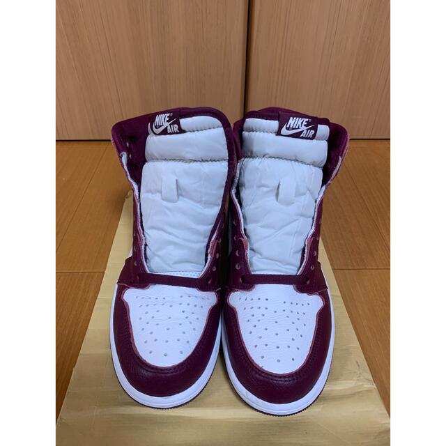 NIKE(ナイキ)の【27cm】NIKE AIR JORDAN 1 HIGH Bordeaux 中古 メンズの靴/シューズ(スニーカー)の商品写真