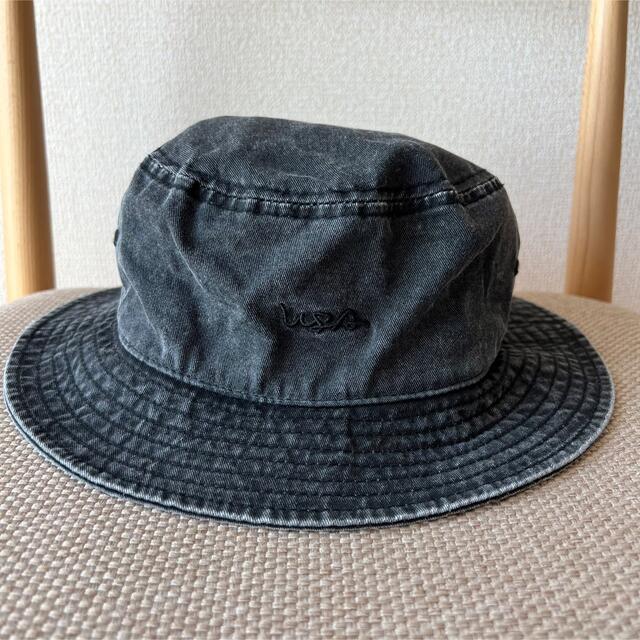 ♦︎vintage♦︎  バケットハット　シンプル　グレー レディースの帽子(ハット)の商品写真