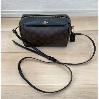 コーチ(COACH)のCOACH    F77879    ショルダーバック　ブラウンブラック(ショルダーバッグ)