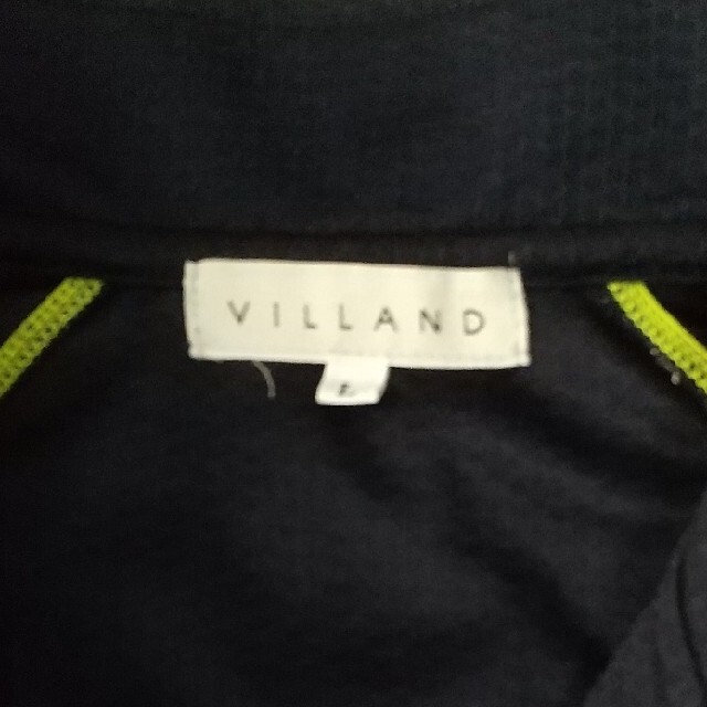 VILLAND　ポロシャツ 黒　L メンズのトップス(ポロシャツ)の商品写真