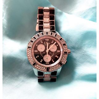 ディオール(Dior)の【美品】DIOR Christal Chronograph (腕時計)