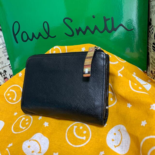 PaulSmith ポールスミス折り財布 ジップストローグレイン　ブラック