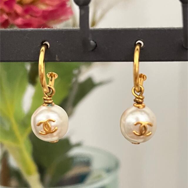 CHANEL - CHANEL シャネル ビンテージ パールピアスの通販 by りんご's CHANEL - CHANEL シャネル ビンテージ パールピアスの通販 by りんご's