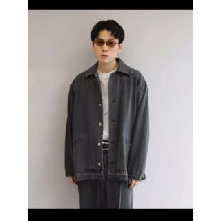 アンユーズド(UNUSED)の＜neon sign＞ DENIM COACH JACKET "W BLACK"(ブルゾン)