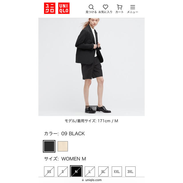 新品未使用品】UNIQLO×theory 感動ジャケット コットンライク S | www