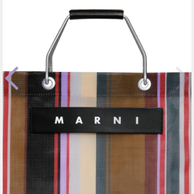 【完売】MARNI  マルニ フラワーカフェ ストライプ バッグ