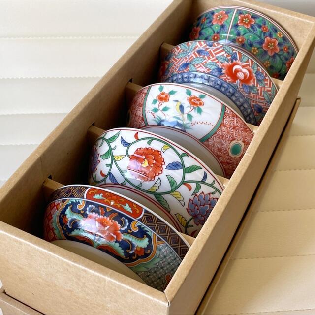 有田焼 喜峰窯 錦絵変り飯茶碗揃 5客セット 赤絵 古伊万里 | フリマアプリ ラクマ