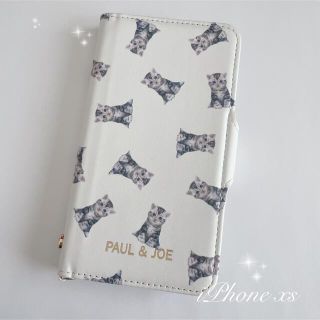 ポールアンドジョー(PAUL & JOE)の美品　ポール&ジョー　iPhone XSケース　猫(iPhoneケース)