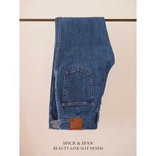 スピックアンドスパン(Spick & Span)の【5 1/2】BEAUTY-LINE SLIT DENIM(デニム/ジーンズ)