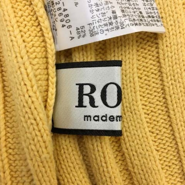 ROPE’(ロペ)のロペ mademoiselle ワンピース ニット ロング 長袖 38 黄 レディースのワンピース(ロングワンピース/マキシワンピース)の商品写真