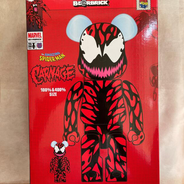 【新品⭐︎未開封品】BE@RBRICK SPIDER-MAN&CARNAGE