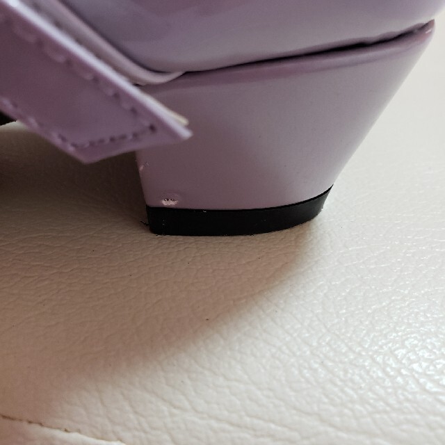 しまむら(シマムラ)のフォーマルシューズ　22センチ　女の子　紫 キッズ/ベビー/マタニティのキッズ靴/シューズ(15cm~)(フォーマルシューズ)の商品写真