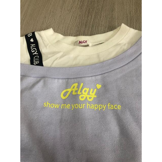 ALGY(アルジー)のアルジー　150 上下セット　トレーナー　スカート キッズ/ベビー/マタニティのキッズ服女の子用(90cm~)(Tシャツ/カットソー)の商品写真