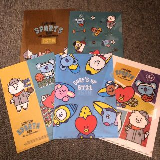 ビーティーイシビル(BT21)のBT21 クリアファイルセット 非売品(K-POP/アジア)