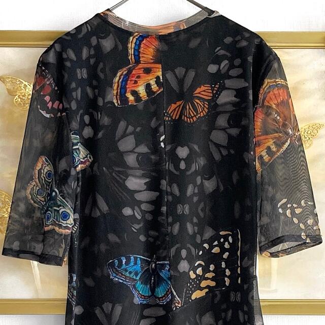 美品 デシグアル ミディ丈ワンピース 蝶々 バタフライ ドッキング ... 美品 デシグアル ミディ丈ワンピース 蝶々 バタフライ ドッキング ブラック 黒