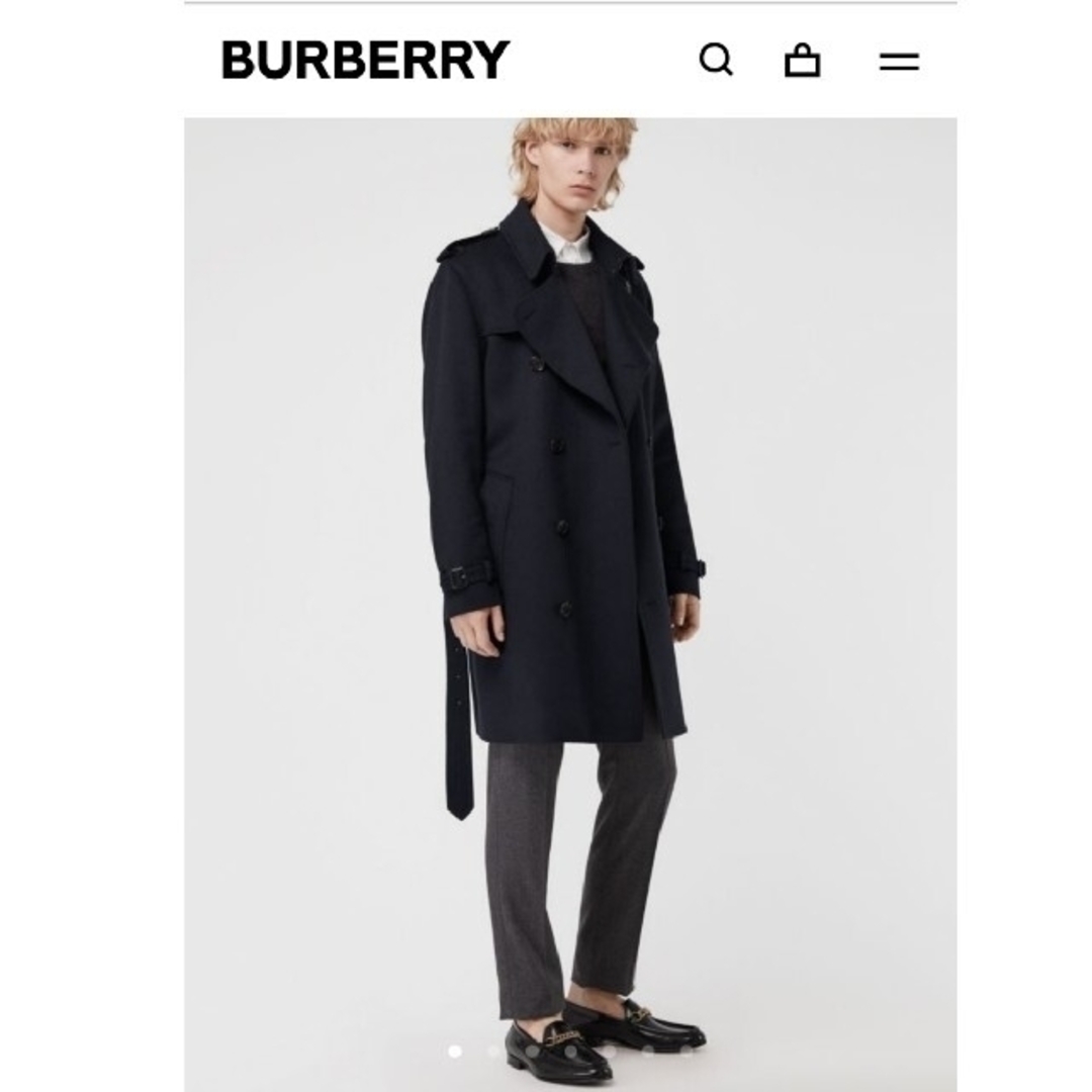 BURBERRY(バーバリー)のBURBERRY　カシミア100%　トレンチコート　サイズ46　正規店購入 メンズのジャケット/アウター(トレンチコート)の商品写真