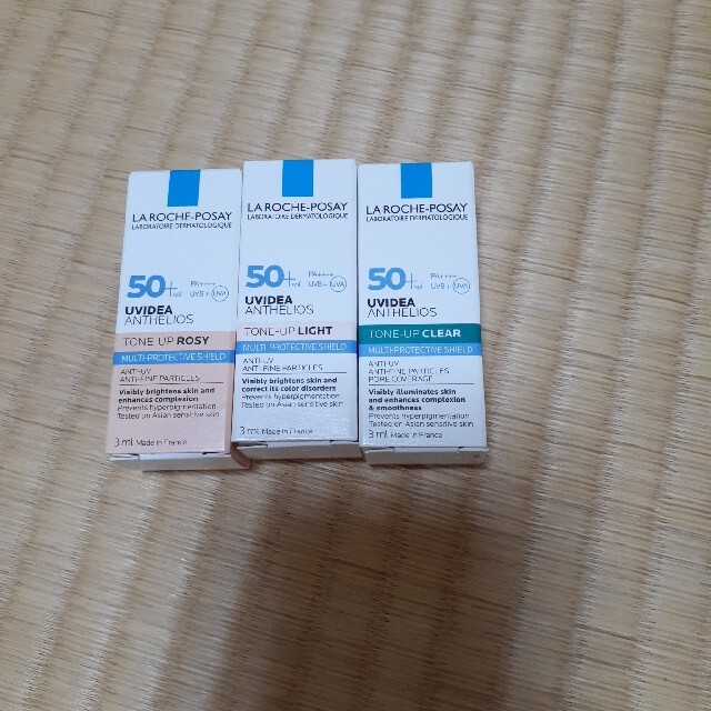 LA ROCHE-POSAY(ラロッシュポゼ)のラロッシュポゼ　トーンアップライト/ローズ/クリア サンプル3個・各3ml コスメ/美容のキット/セット(サンプル/トライアルキット)の商品写真