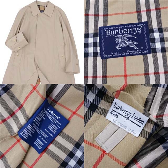 BURBERRY(バーバリー)のバーバリー コート 英国製 ステンカラー バルマカーン メンズ コットン メンズのジャケット/アウター(ステンカラーコート)の商品写真