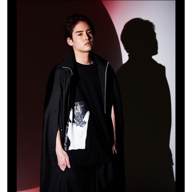 Yohji Yamamoto(ヨウジヤマモト)のGround Y コラボ Tシャツ by赤楚衛二 Graphic T black メンズのトップス(Tシャツ/カットソー(半袖/袖なし))の商品写真