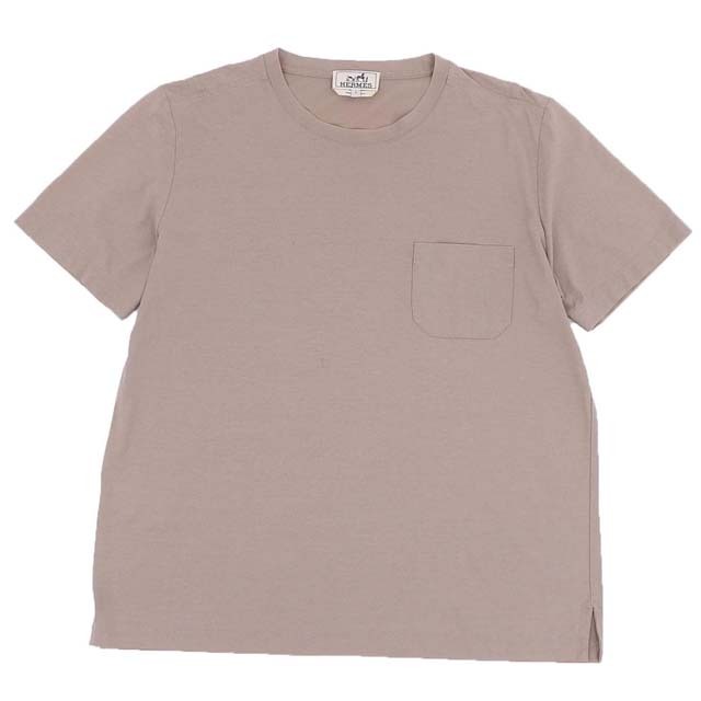 未使用 エルメス HERMES Tシャツ カットソー ショートスリーブ コットン トップス メンズ イタリア製 SM ブラック