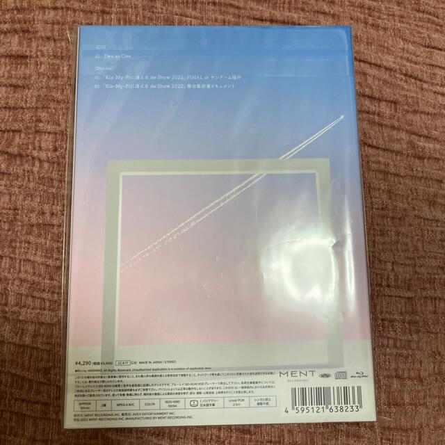 Kis-My-Ft2(キスマイフットツー)のTwo as One ＜ファンクラブ限定盤＞ 【CD+Blu-ray】 エンタメ/ホビーのDVD/ブルーレイ(アイドル)の商品写真