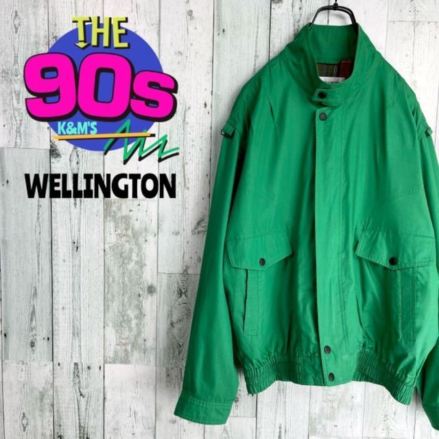 80's WELLINGTON ウェリントン　スタンドカラー　ゴルフブルゾン