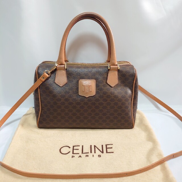 CELINE マカダム柄 2way ミニハンドバッグ