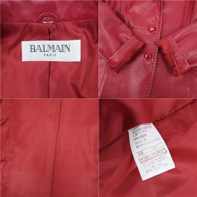 BALMAIN(バルマン)のバルマン ジャケット ラムレザー テーラード シングル 3ボタン レディース レディースのジャケット/アウター(ブルゾン)の商品写真