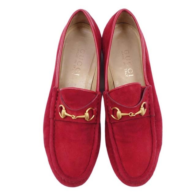 Gucci(グッチ)のグッチ ローファー モカシン ホースビット スウェード ヒール シューズ 靴 レディースの靴/シューズ(ローファー/革靴)の商品写真
