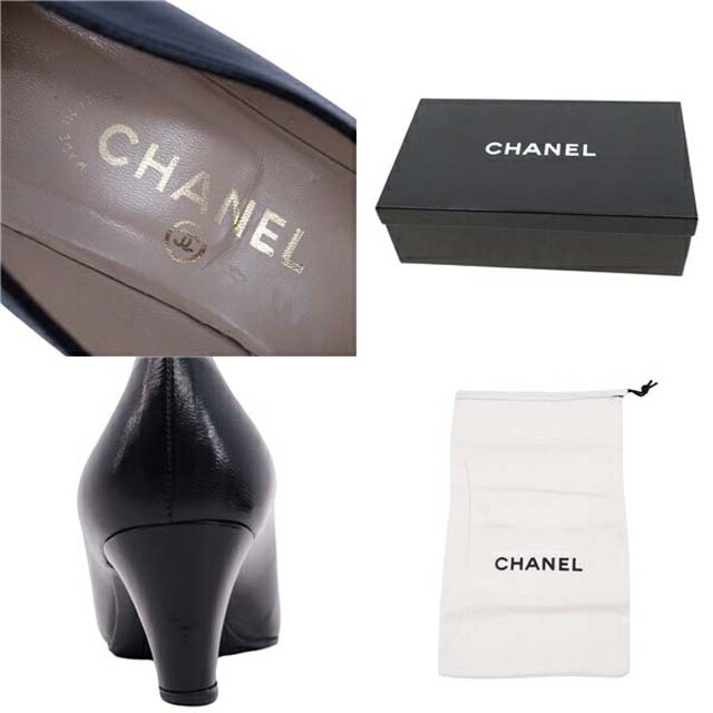 CHANEL(シャネル)のシャネル パンプス ココマーク ラムレザー ヒール シューズ 靴 レディース レディースの靴/シューズ(ハイヒール/パンプス)の商品写真