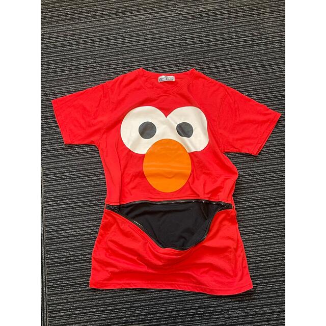 SESAME STREET(セサミストリート)のセサミストリートエルモシャツ【Mサイズ位】 レディースのトップス(Tシャツ(半袖/袖なし))の商品写真