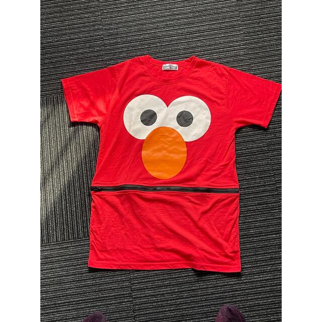 SESAME STREET(セサミストリート)のセサミストリートエルモシャツ【Mサイズ位】 レディースのトップス(Tシャツ(半袖/袖なし))の商品写真