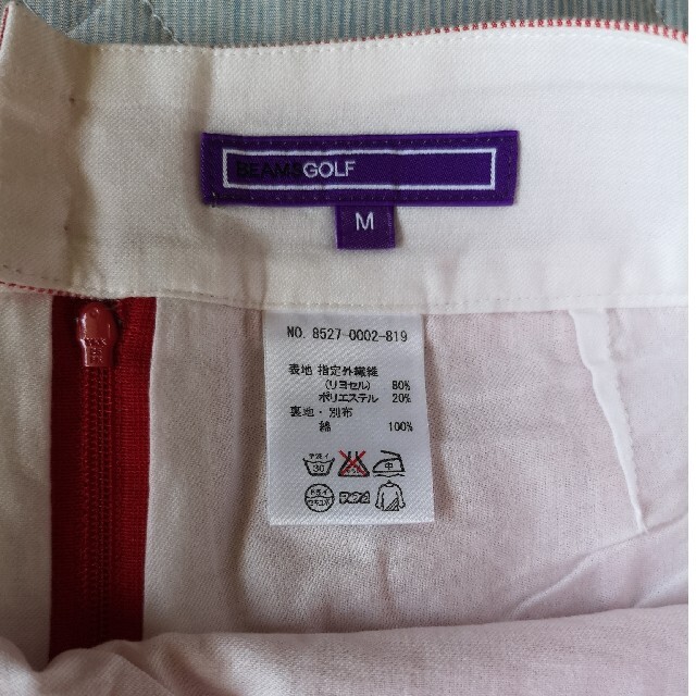 BEAMS(ビームス)のBeams Golf　ピンクミニスカート　白い半袖 レディースのスカート(ミニスカート)の商品写真