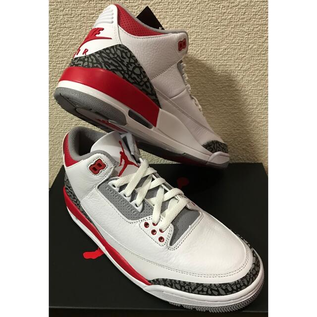 NIKE Air Jordan 3 OG Fire red 26cm(2022)