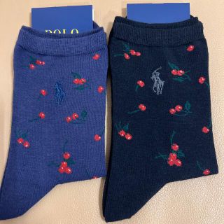 ポロラルフローレン(POLO RALPH LAUREN)の❗️新品　レディース  ポロラルフローレン　人気薄手綿ソックス2足　送料無料(ソックス)