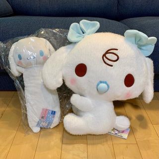 シナモロール(シナモロール)のシナモロール　サンリオ　のびふにゃ　ギガジャンボ　はぎゅっとぬいぐるみ　みるく(ぬいぐるみ)