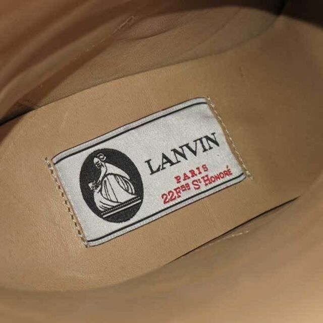 新品 LANVIN ウエッジソール シープレザー ロング ブーツ size36 4