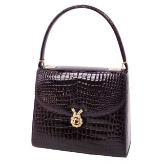 Crocodile - JRA クロコダイル バッグ シャイニークロコ ハンドバッグ