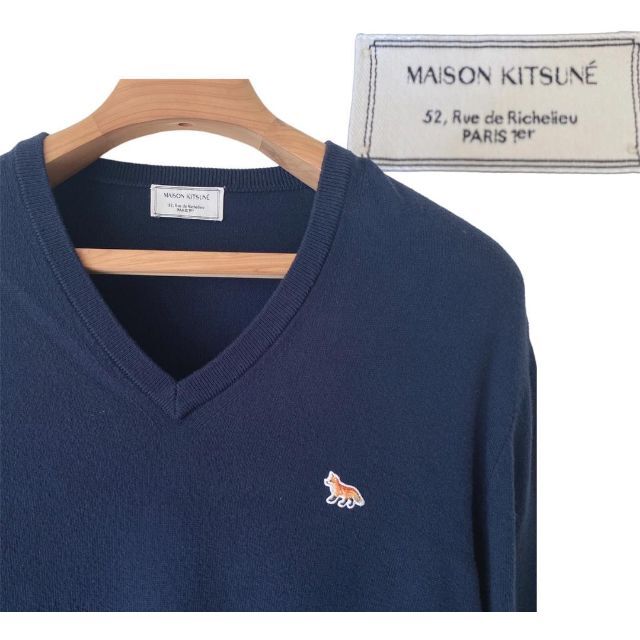 Maison Kitsune メゾンキツネ ニット フォックス刺繍イタリア製