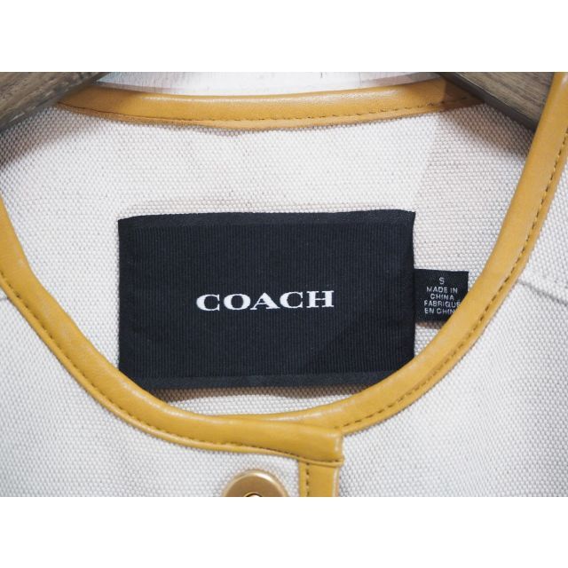 定価14万 美品22SS COACH キャンバス J ジャケット 806M▲ 5