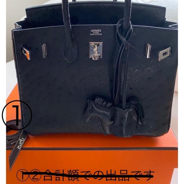 Hermes(エルメス)のエルメス　バーキン25オーストリッチ新品同様 レディースのバッグ(ハンドバッグ)の商品写真